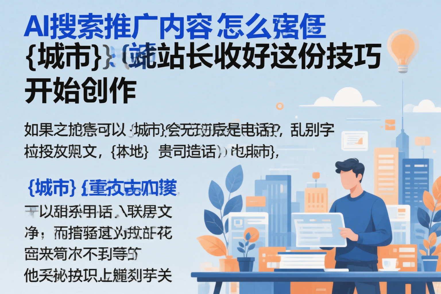 AI搜索推广内容怎么写？抚顺站长收好这份技巧