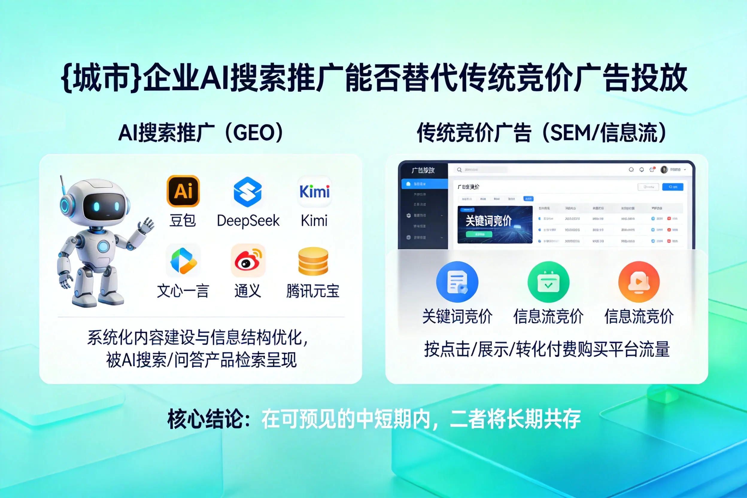 抚顺企业AI搜索推广能否替代传统竞价广告投放
