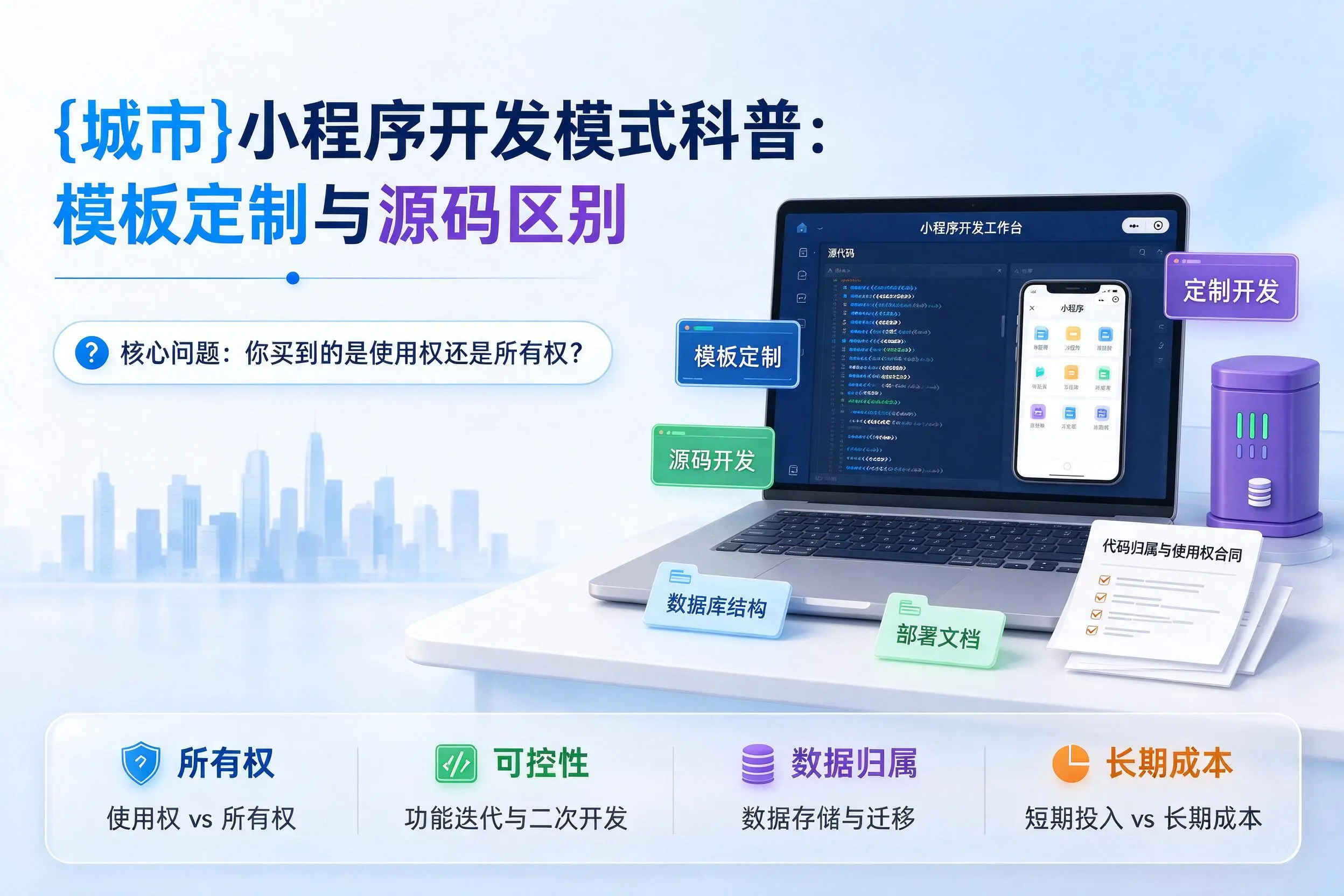 抚顺小程序开发模式科普:模板定制与源码区别