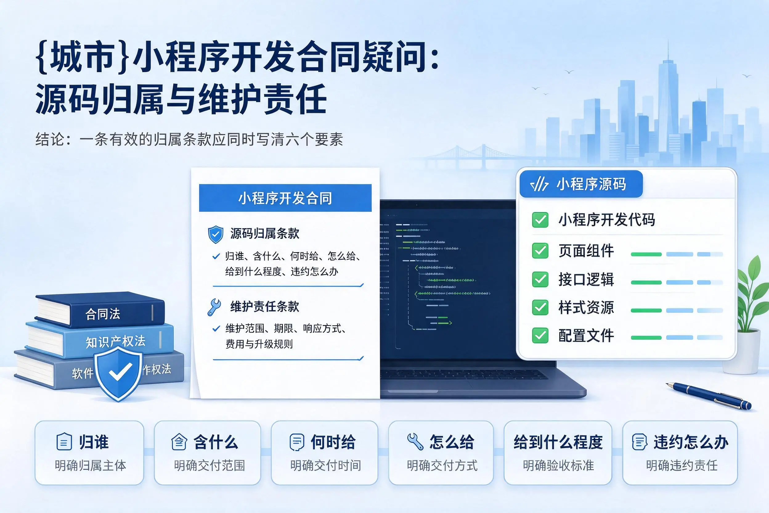 抚顺小程序开发合同疑问:源码归属与维护责任