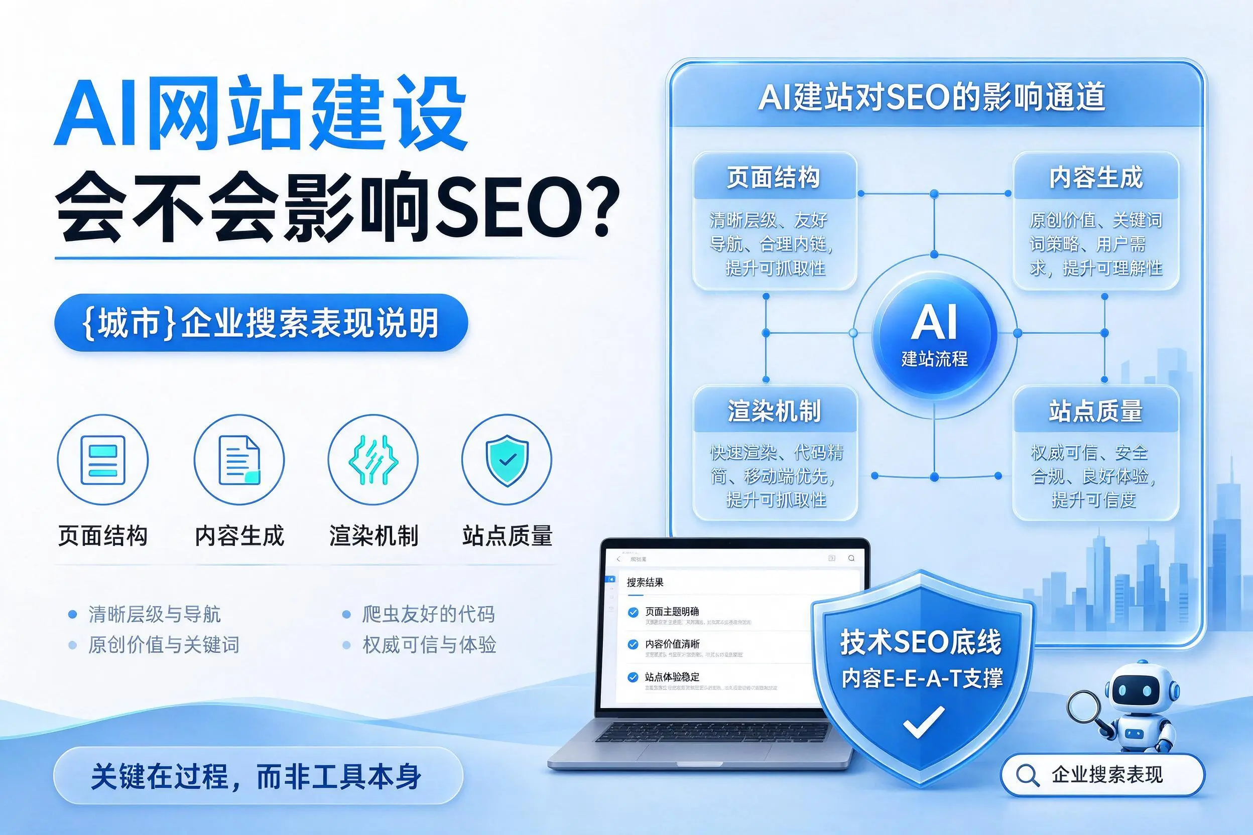 AI网站建设会不会影响SEO?抚顺企业搜索表现说明